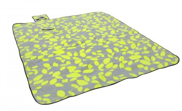 HomeLife Pikniková deka šedozelená 180 x 210 cm
