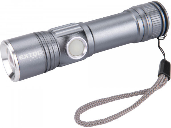 Extol Light 43141 svítilna 280lm, zoom, USB nabíjení, XPE LED